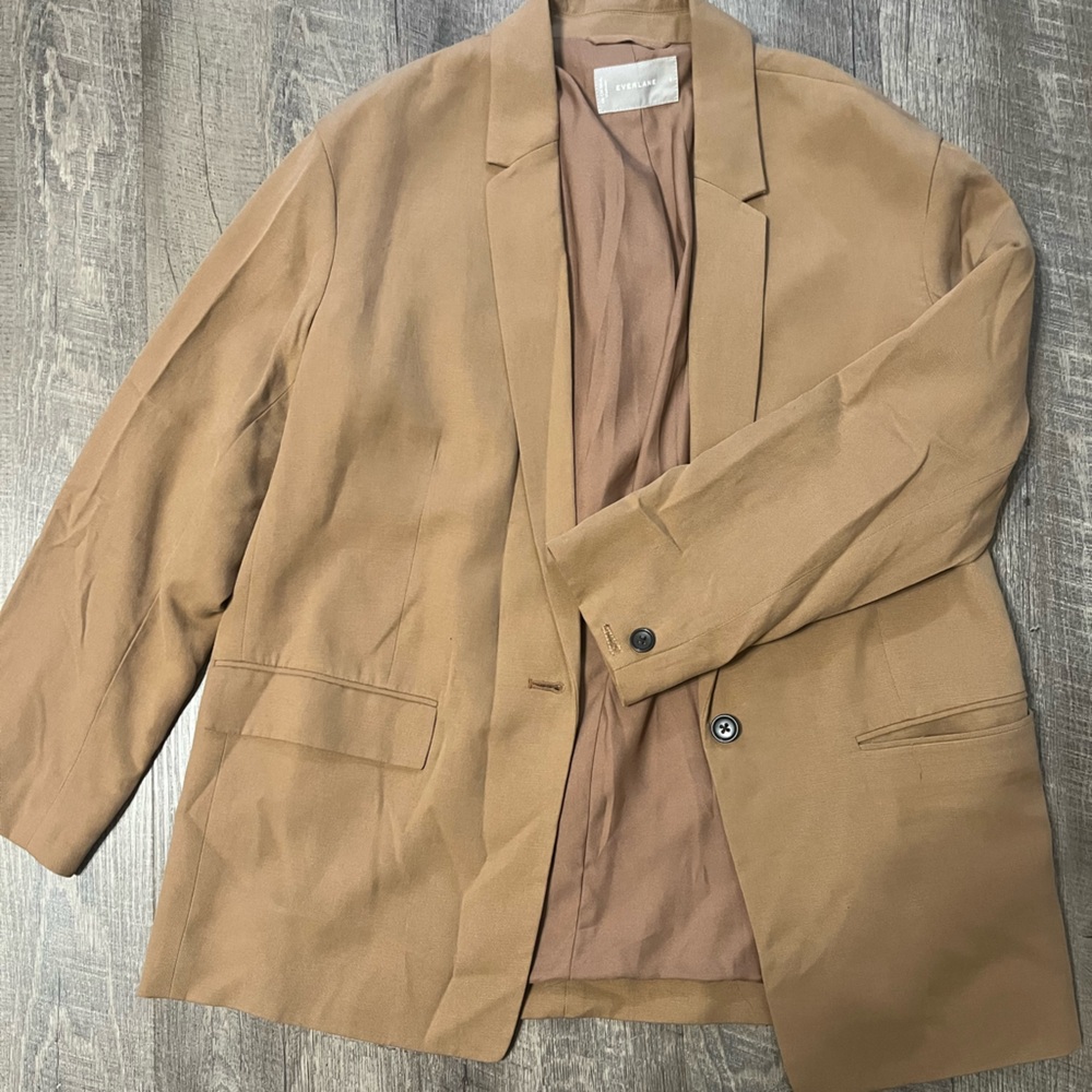 Everlane Oversized Khaki Blazer women’s sz 6
